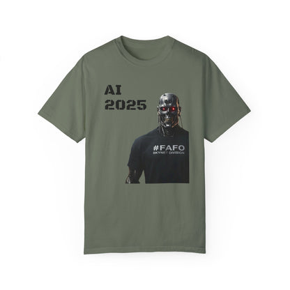 Funny AI 2025 FAFO Skynet Division T-shirt