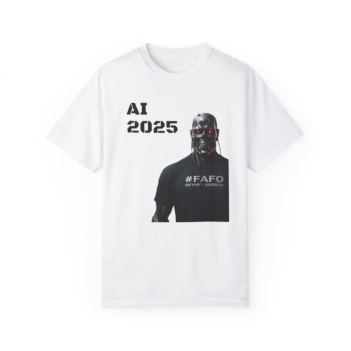 Funny AI 2025 FAFO Skynet Division T-shirt