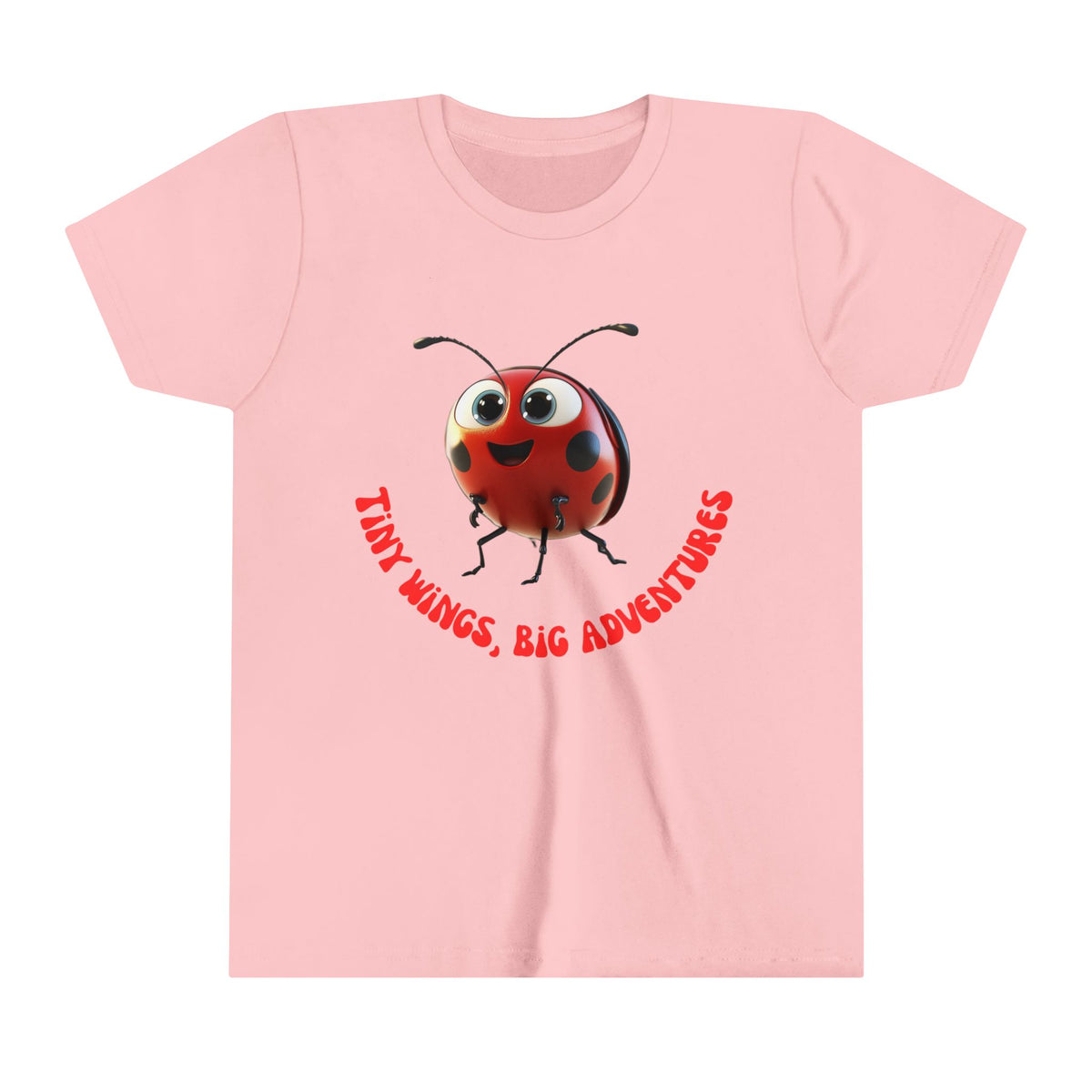 Kid's Tee Shirt Little Wings Big Adventures - Youth Short Sleeve Tee