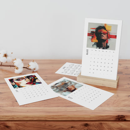 Vertical Desk Calendar (2025)