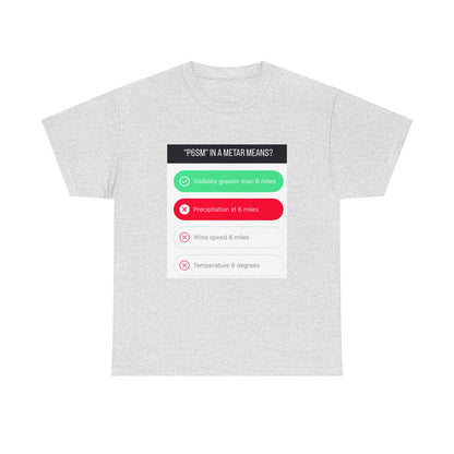 Metar Multiple Choice for Pilots Unisex Heavy Cotton Tee