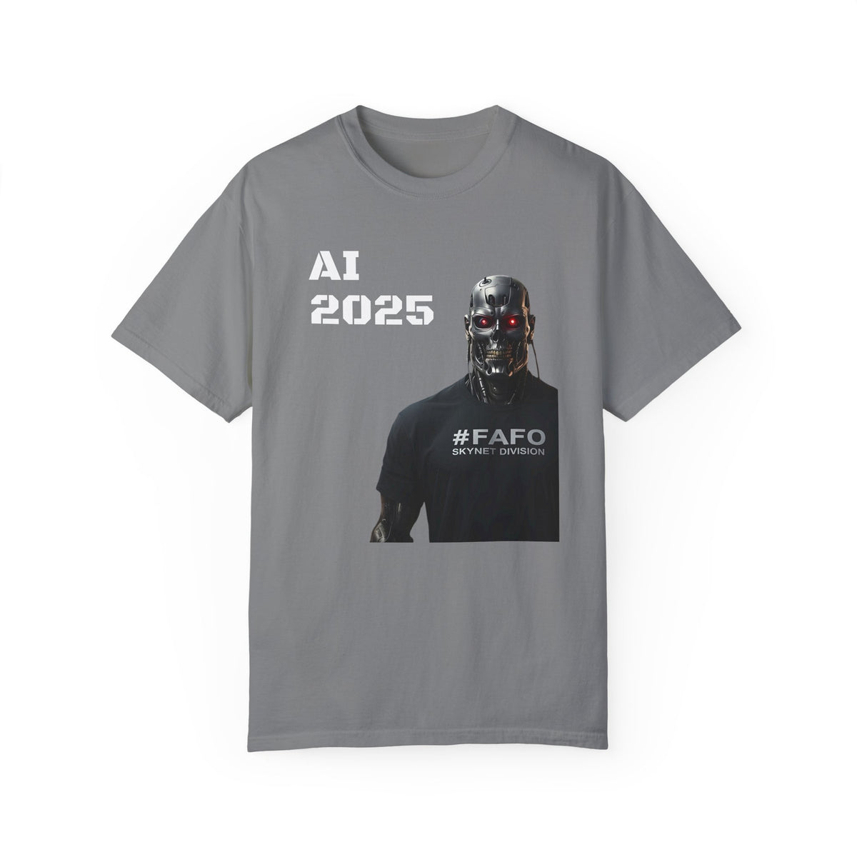 Funny AI 2025 FAFO Skynet Division T-shirt