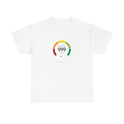 Credit Bureau Score Unisex Heavy Cotton Tee